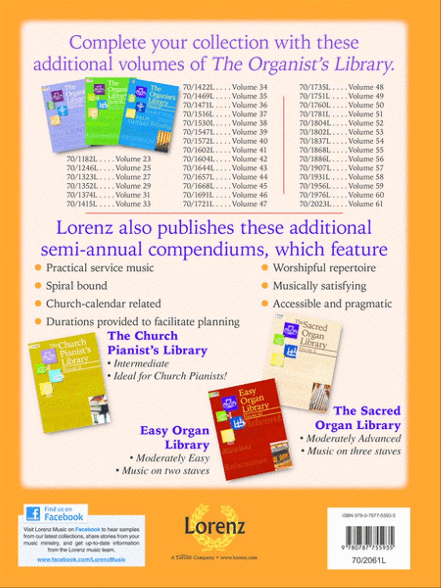 The Organist's Library, Vol. 62 Organ scores gallery preview page 2