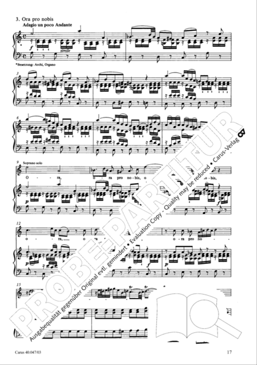 Regina coeli in C major 4-Part scores gallery preview page 18