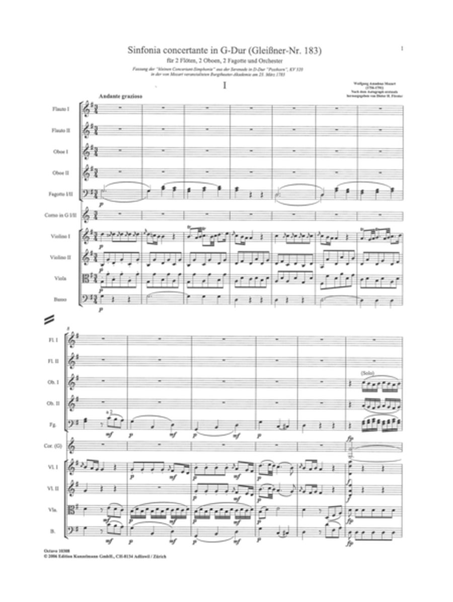Sinfonia concertante in D major