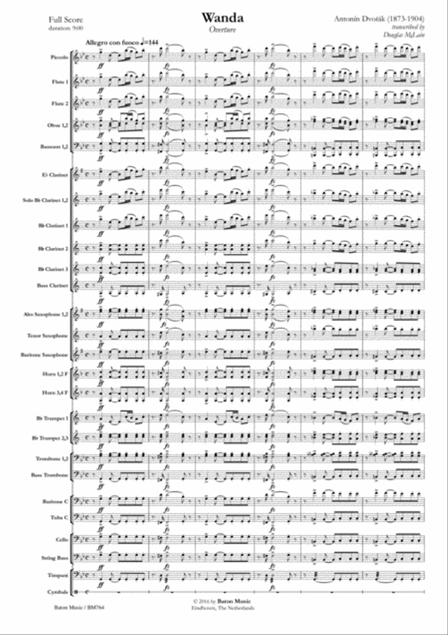 Wanda Concert Band scores gallery preview page 2