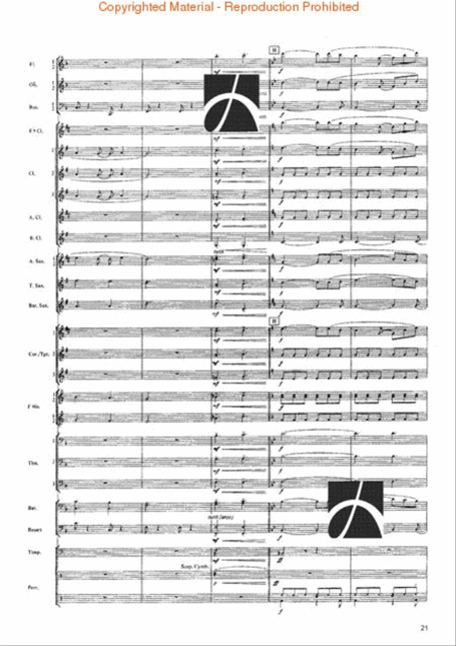 La Storia Concert Band scores gallery preview page 17