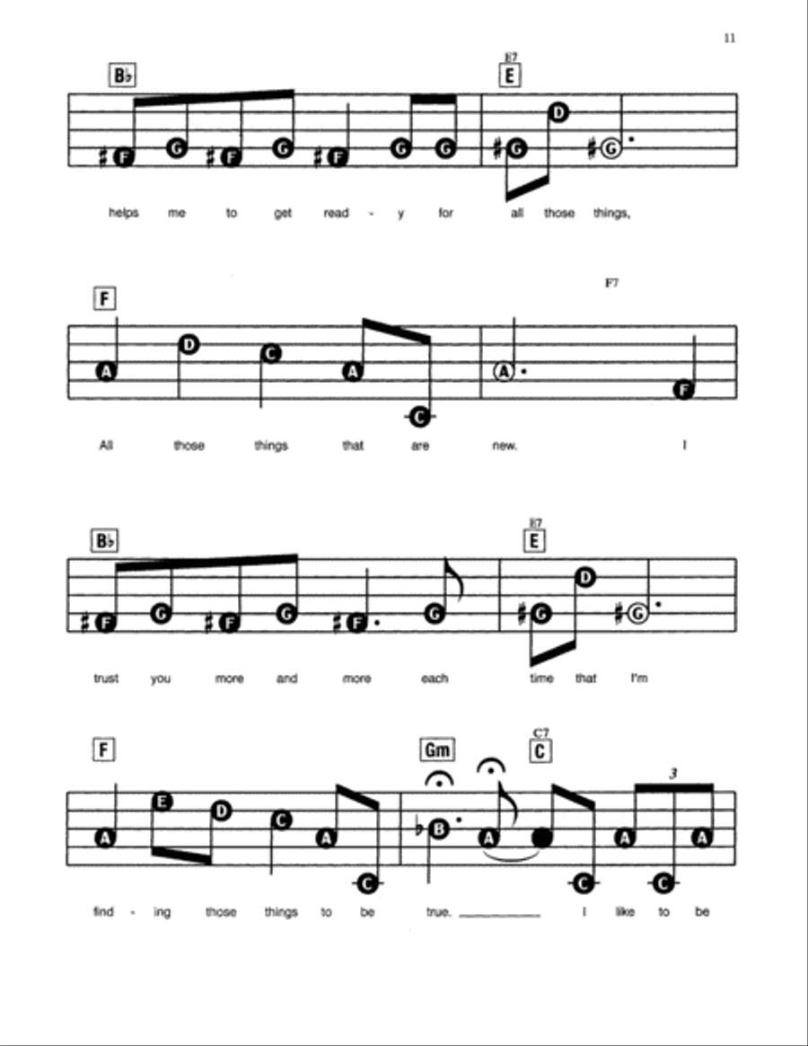 I Like To Be Told (from Mister Rogers' Neighborhood) Electronic Keyboard scores gallery preview page 2