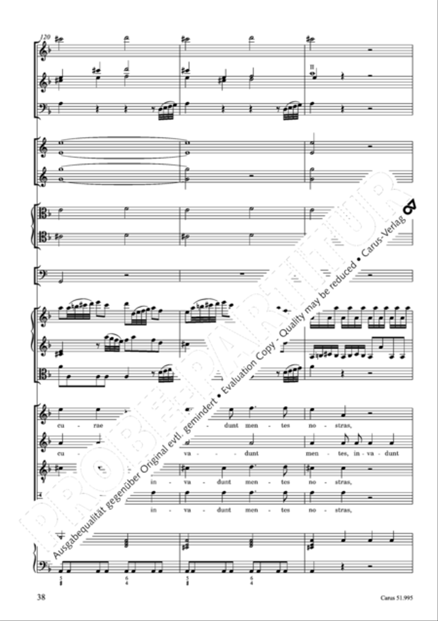 Insanae et vanae curae 4-Part scores gallery preview page 39