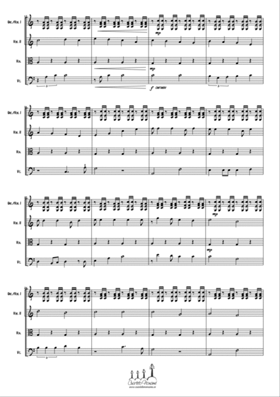 Over The Rainbow String Trio scores gallery preview page 4