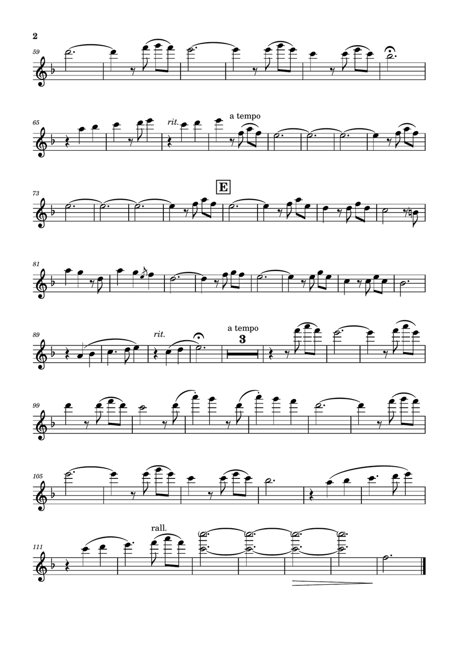Married Life Flute scores gallery preview page 3
