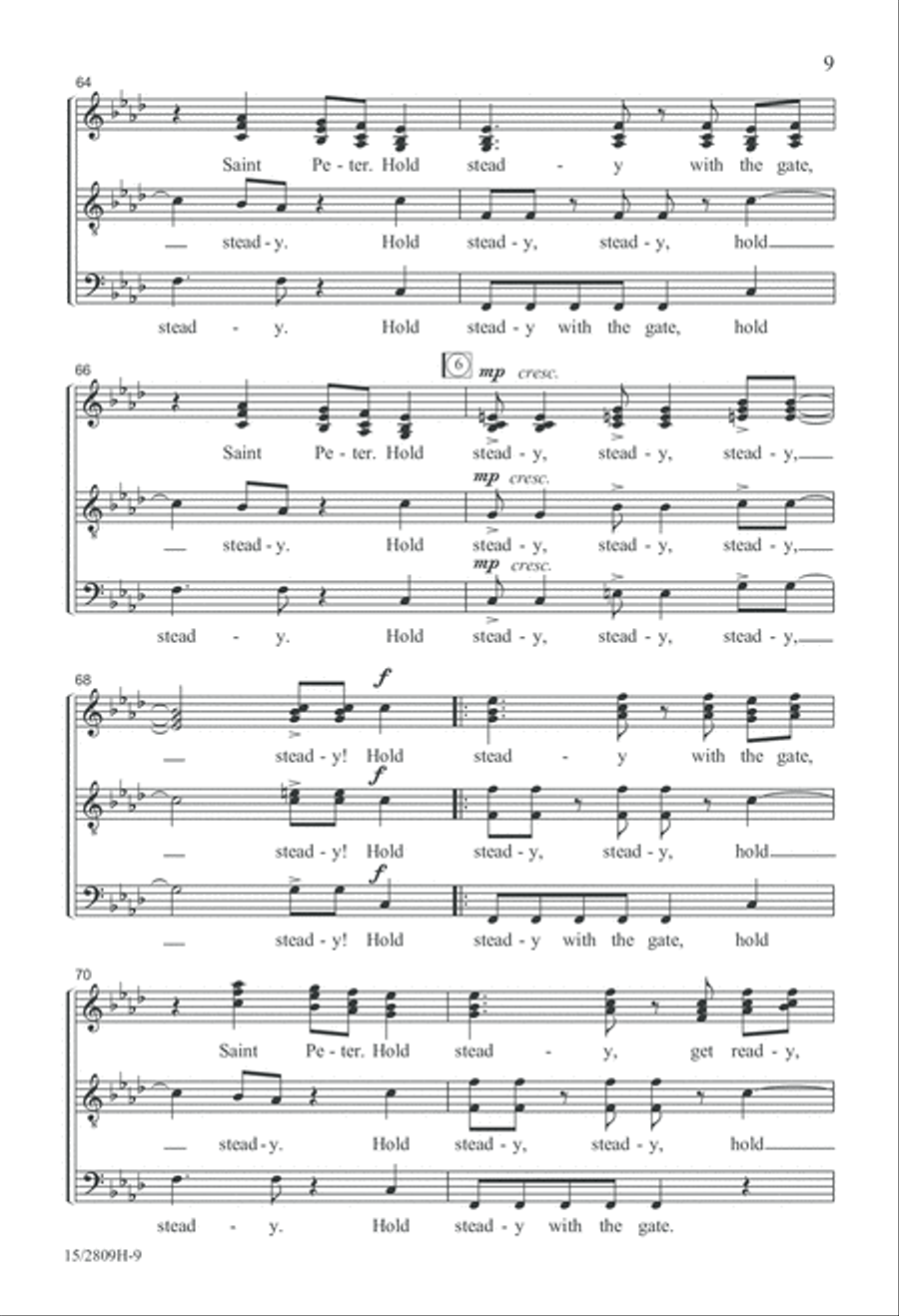 Hold Steady with the Gate Divisi scores gallery preview page 10