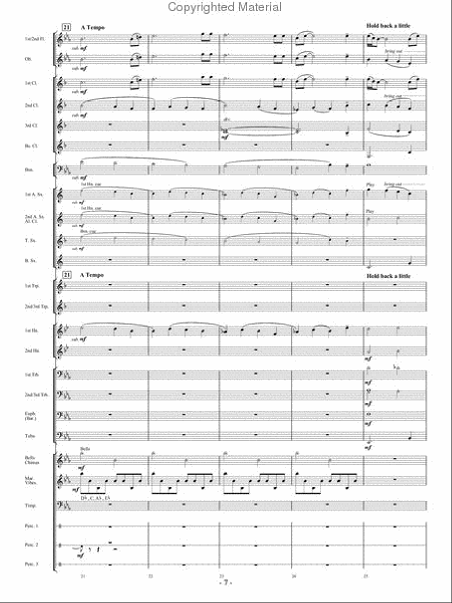 In His Grace In His Grace Concert Band scores gallery preview page 6