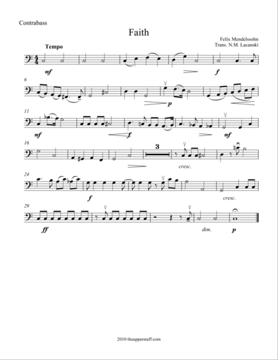 Faith String Orchestra scores gallery preview page 1
