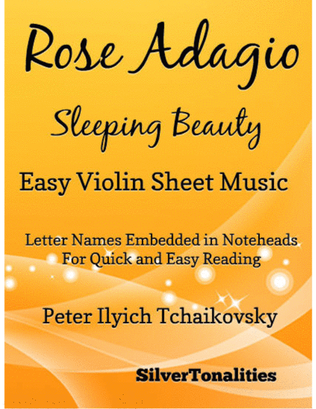 Rose Adagio Sleeping Beauty Easy Violin Sheet Music