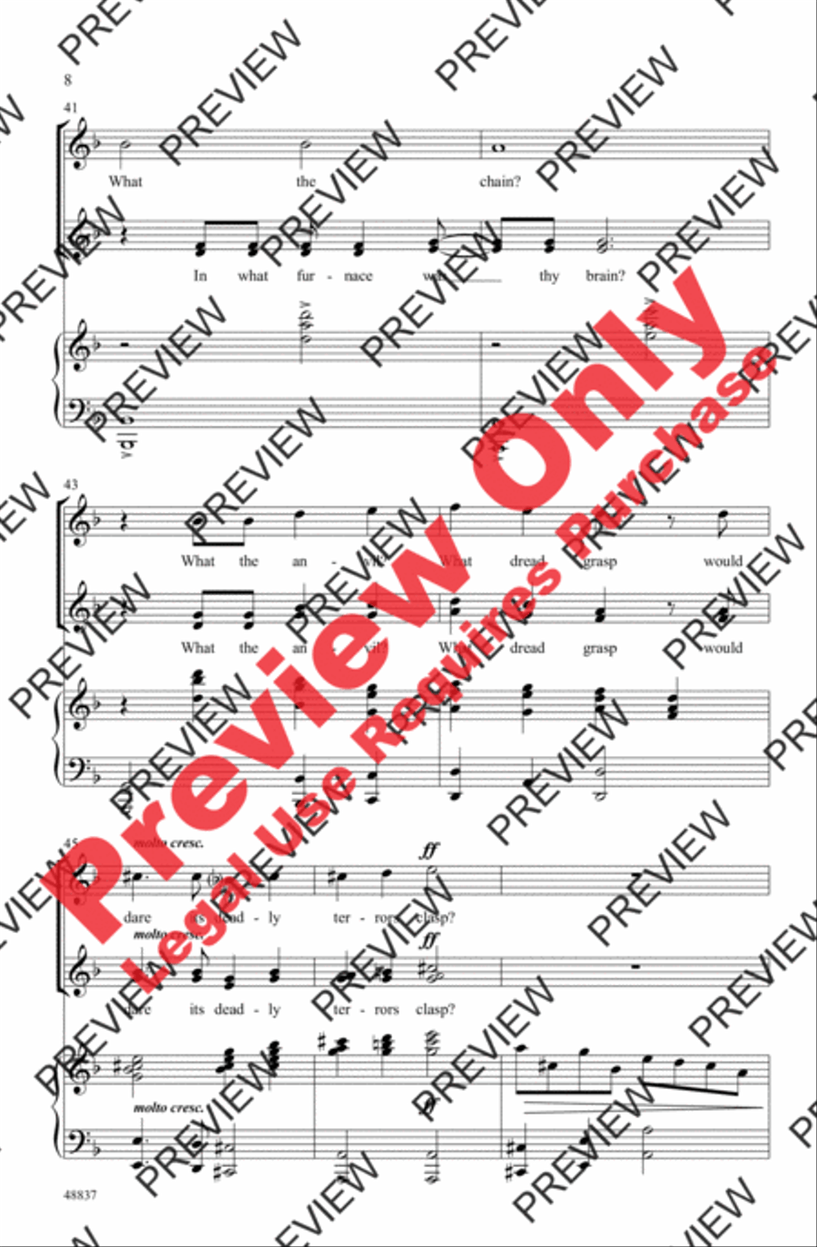 Tiger! Tiger! Women's Choir scores gallery preview page 7