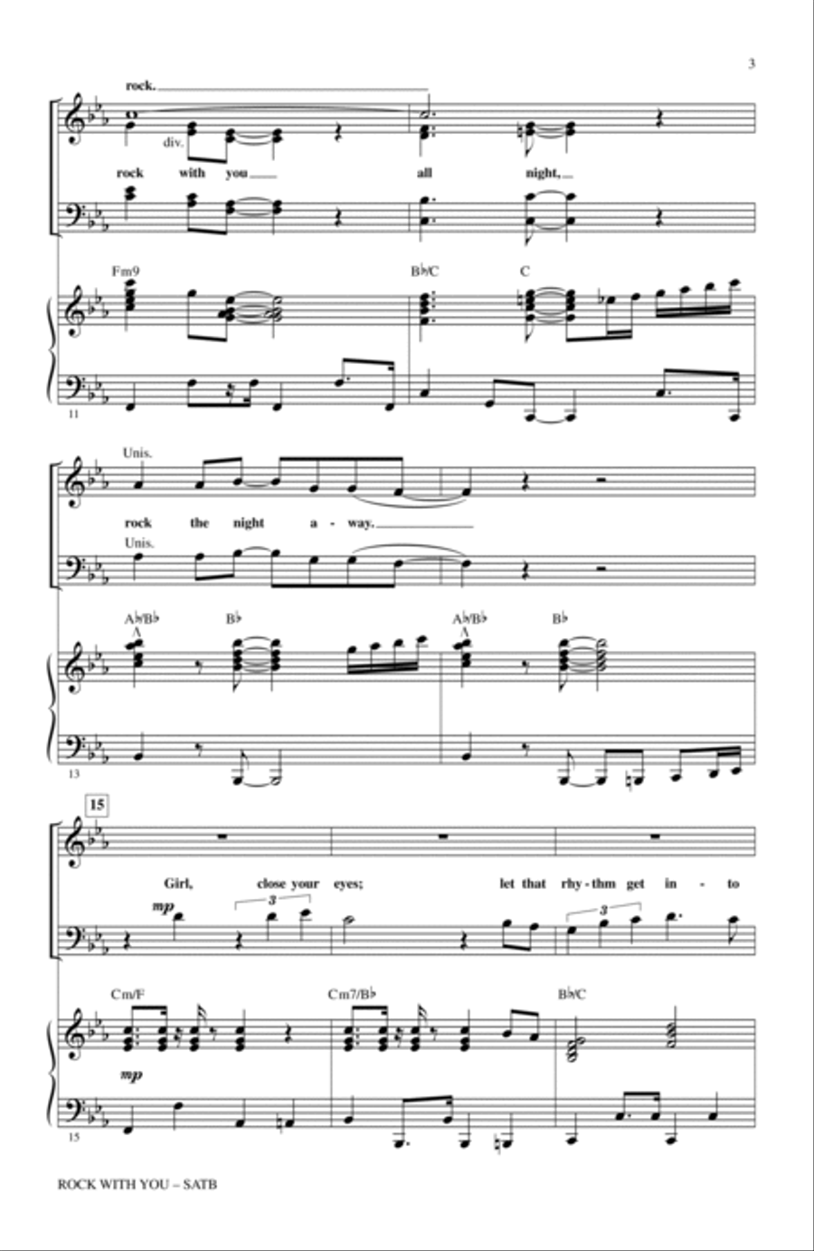 Rock With You - A Tribute to Michael Jackson (Medley) 4-Part scores gallery preview page 2