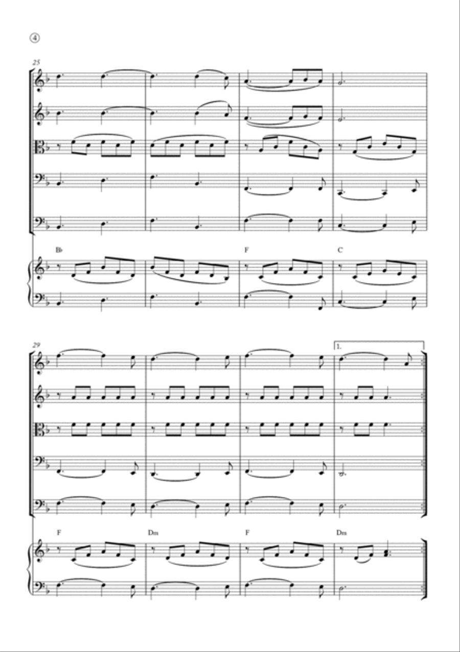 Hallelujah Hallelujah String Quintet scores gallery preview page 4