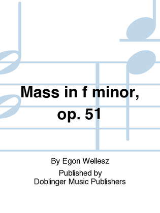Mass in f minor, op. 51