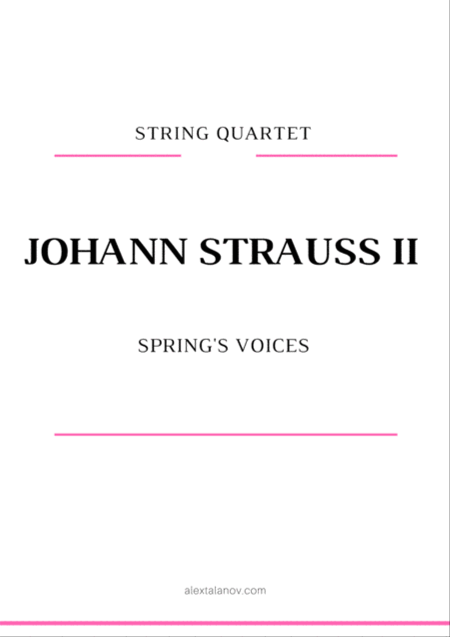 Voices of Spring String Quartet scores gallery preview page 1