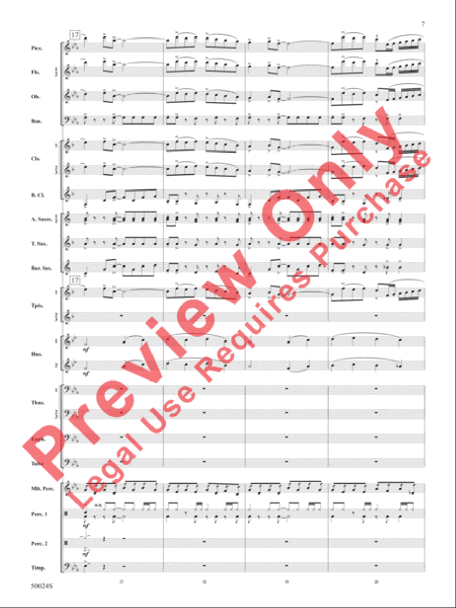 A Beacon of Light A Beacon of Light Concert Band scores gallery preview page 8