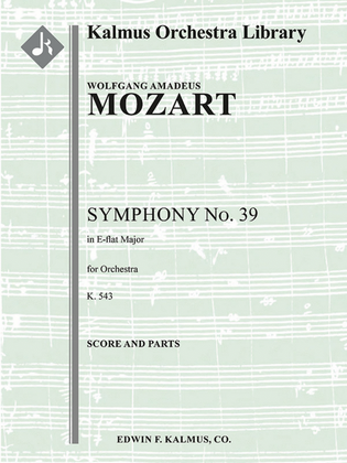 Book cover for Symphony No. 39 in E-flat, K. 543