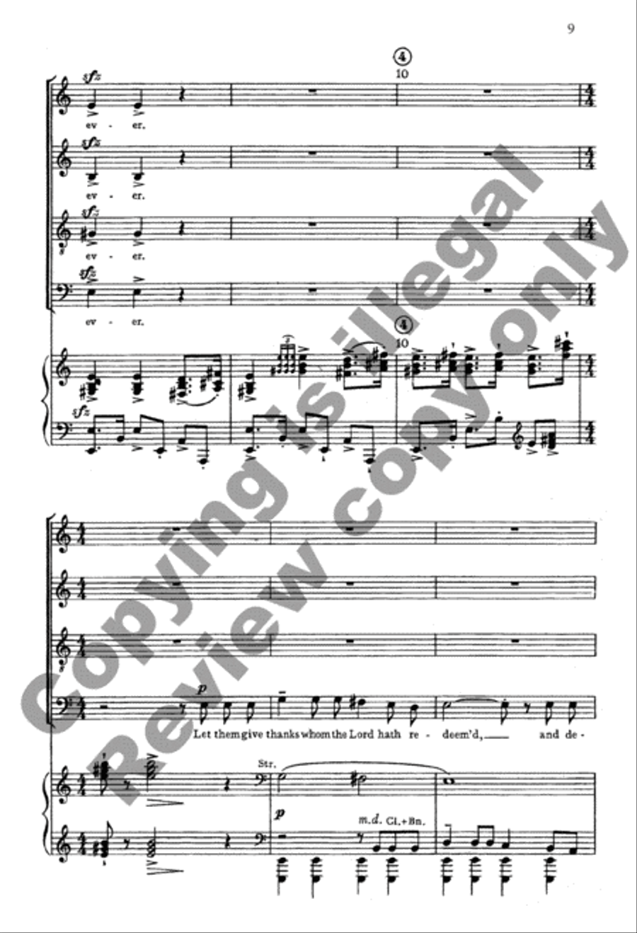 A Psalm Of Thanksgiving A Psalm Of Thanksgiving 4-Part scores gallery preview page 9