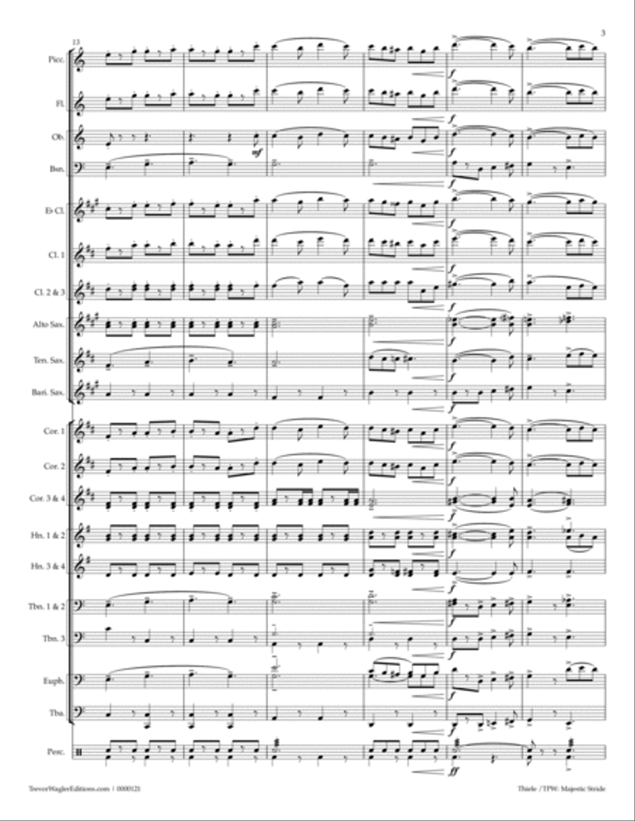 Majestic Stride Concert Band scores gallery preview page 5