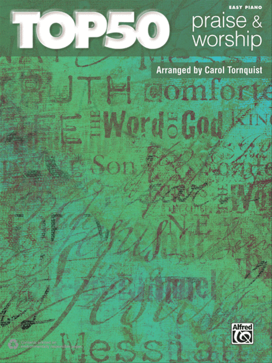 Top 50 Praise & Worship Easy Piano scores gallery preview page 1