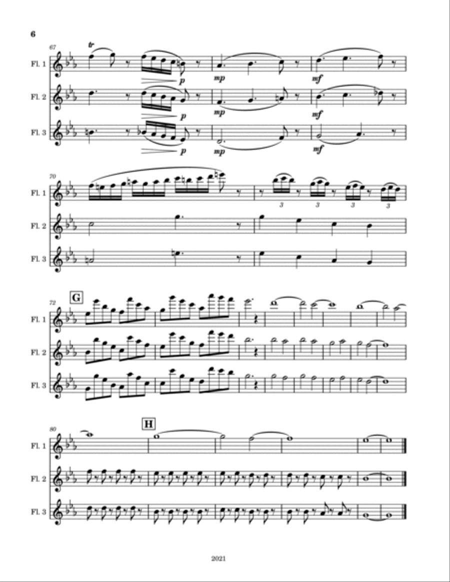 Funny Dancing Cats Woodwind Trio scores gallery preview page 6