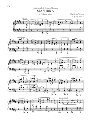 Mazurka in G-sharp minor, Op. 33, No. 1