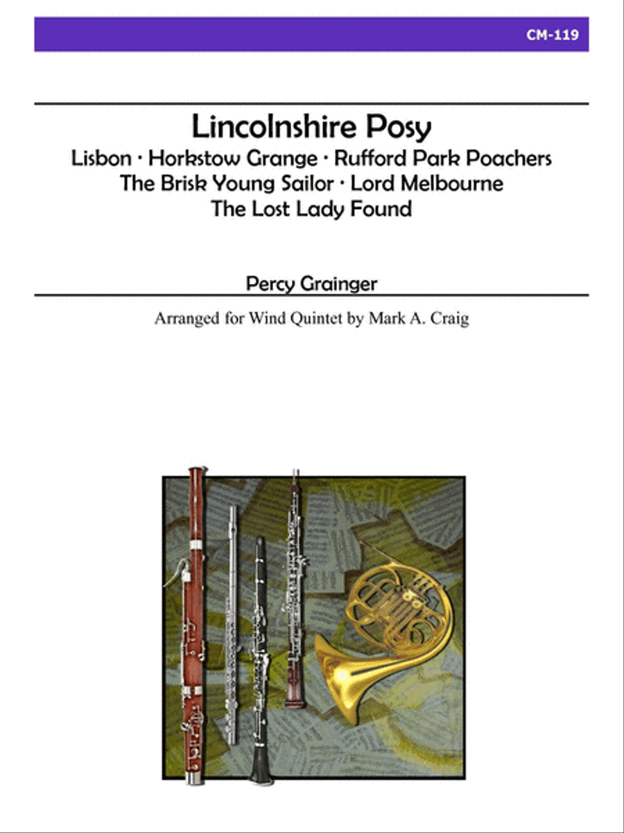 Lincolnshire Posy (Wind Quintet) Woodwind Quintet scores gallery preview page 1