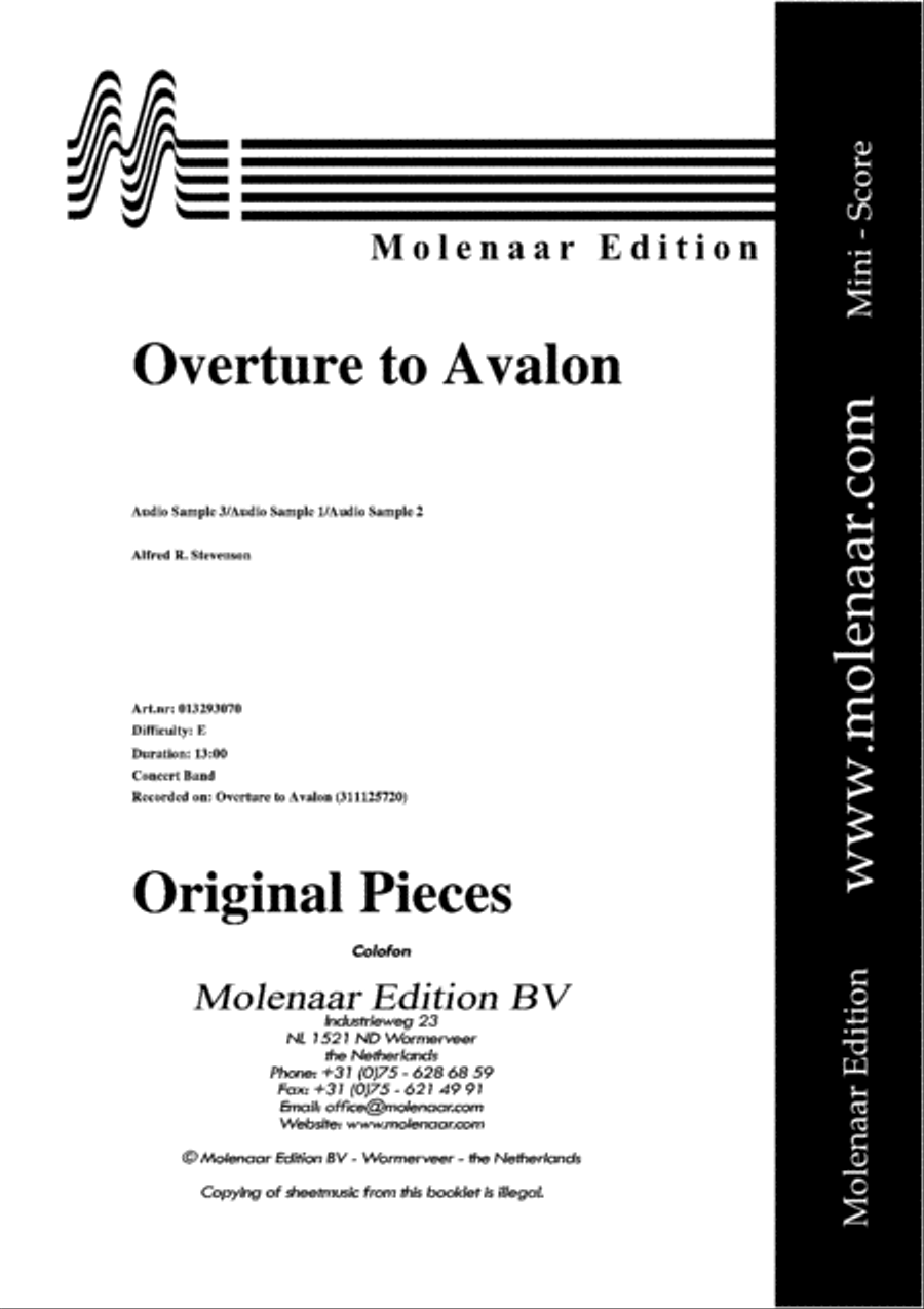 Overture to Avalon Concert Band scores gallery preview page 2