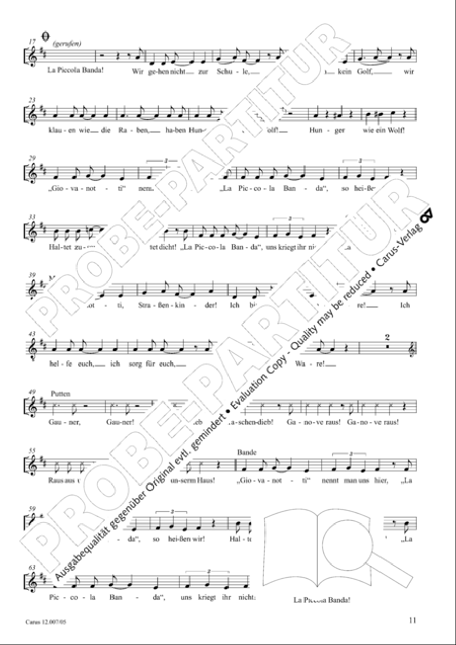 La Piccola Banda Children's Choir scores gallery preview page 12