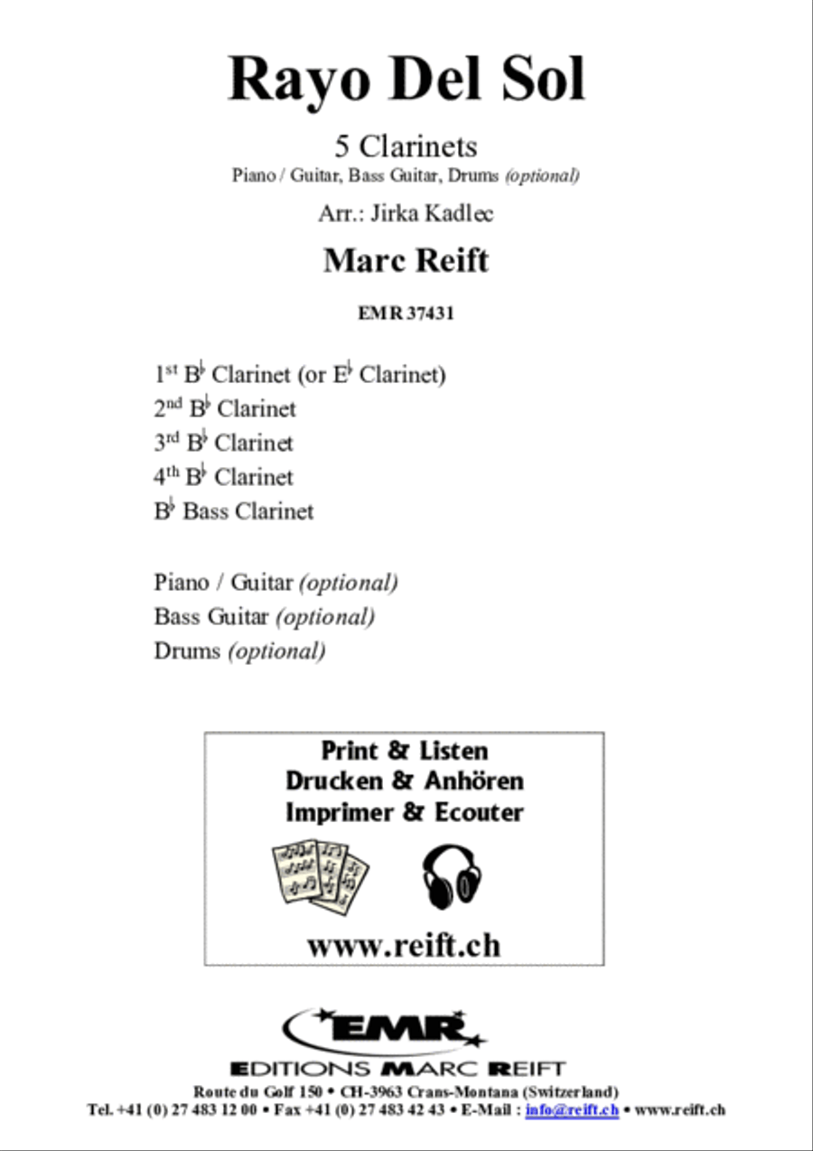 Rayo Del Sol Clarinet scores gallery preview page 2