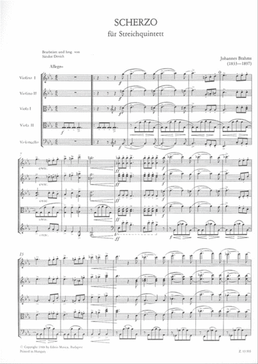 Scherzo String Quintet scores gallery preview page 2