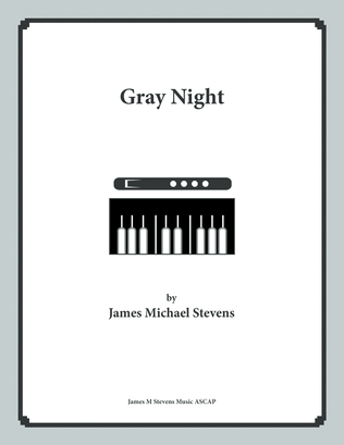 Book cover for Gray Night - Flute & Piano