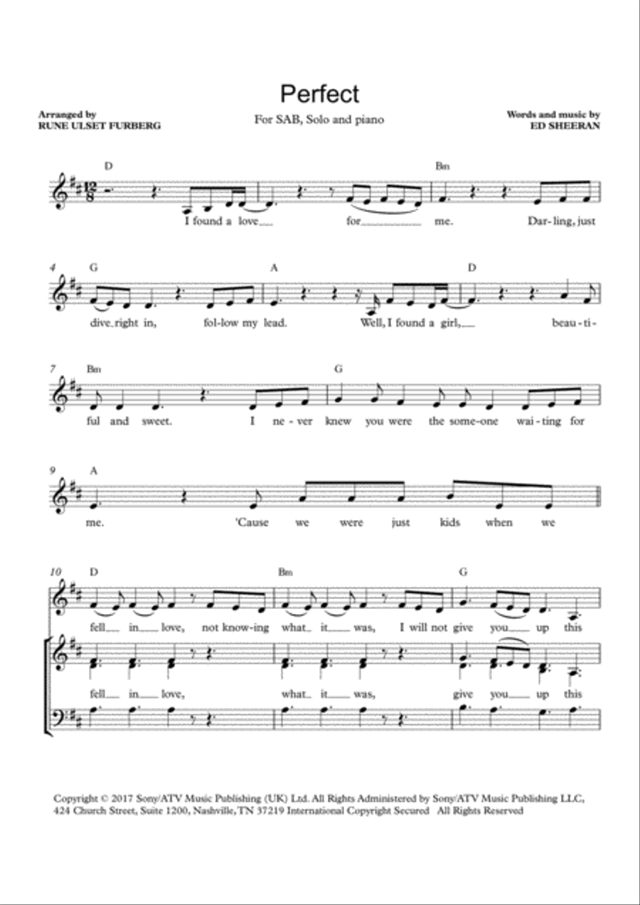 Perfect 3-Part scores gallery preview page 1