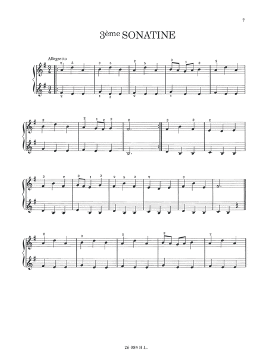 Sonatines (3) Sonatines (3) Piano Solo scores gallery preview page 4
