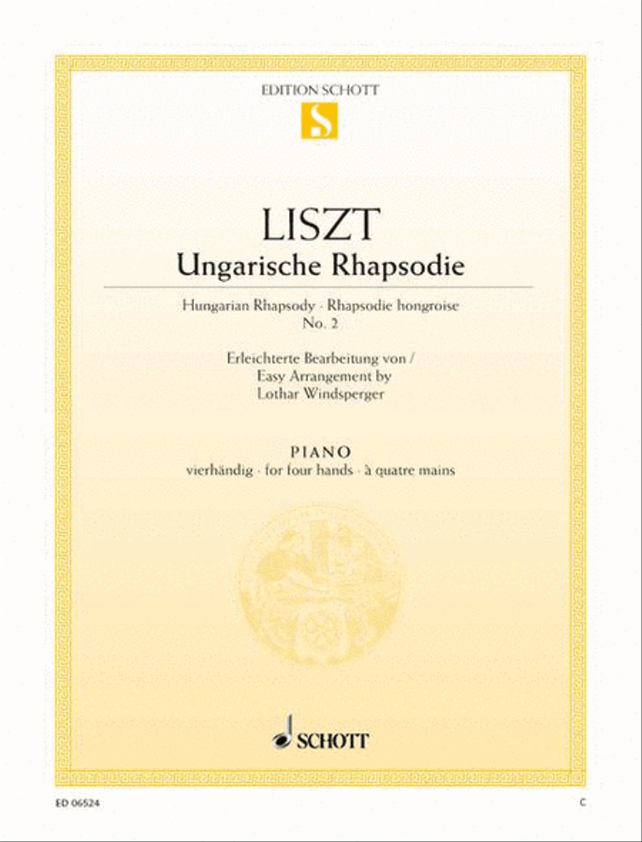 Hungarian Rhapsody No. 2 Hungarian Rhapsody No. 2 Piano Duet scores gallery preview page 1