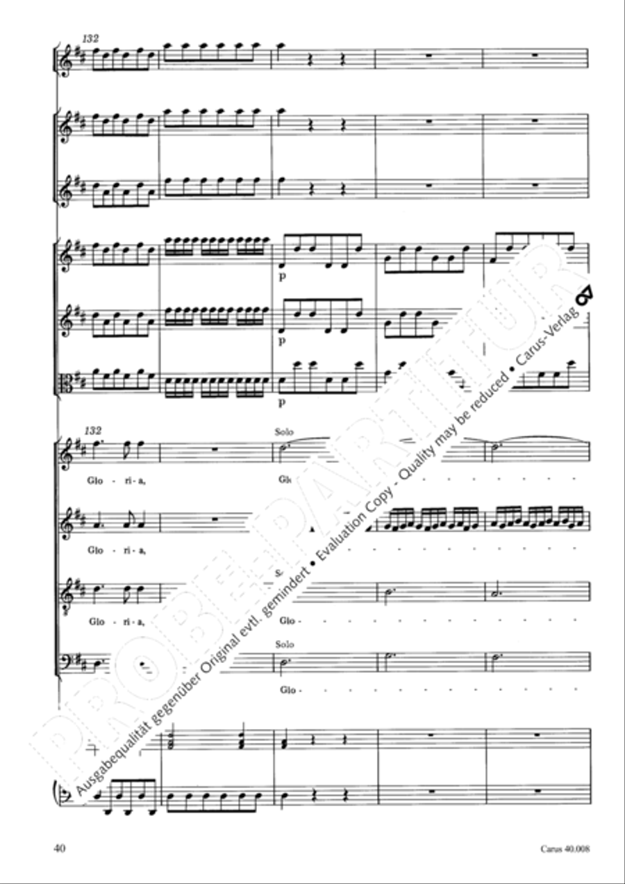 Introduzione e Gloria 4-Part scores gallery preview page 41
