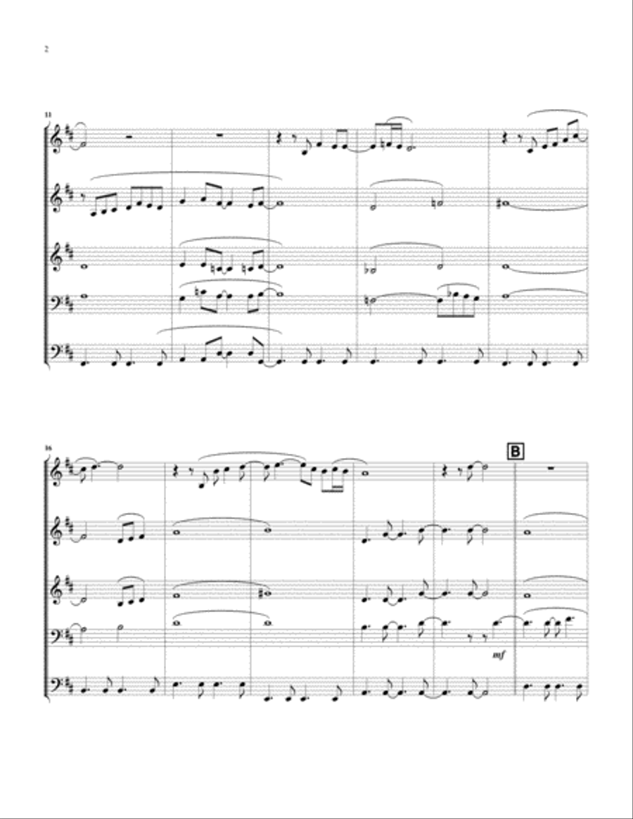 Just The Way You Are Brass Ensemble scores gallery preview page 3