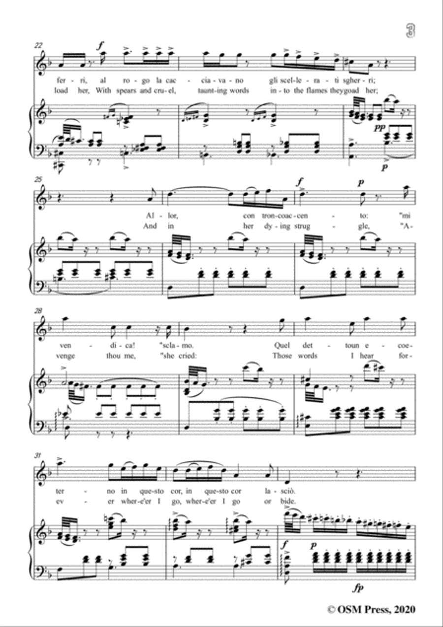 Verdi-Condotta ell'era in ceppi,in d minor,for Voice and Piano Voice Solo scores gallery preview page 5