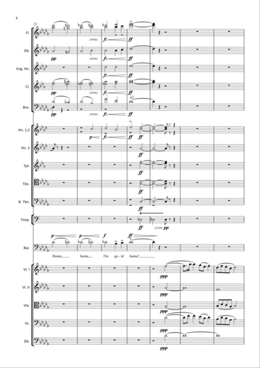 Goin' Home Full Orchestra scores gallery preview page 4