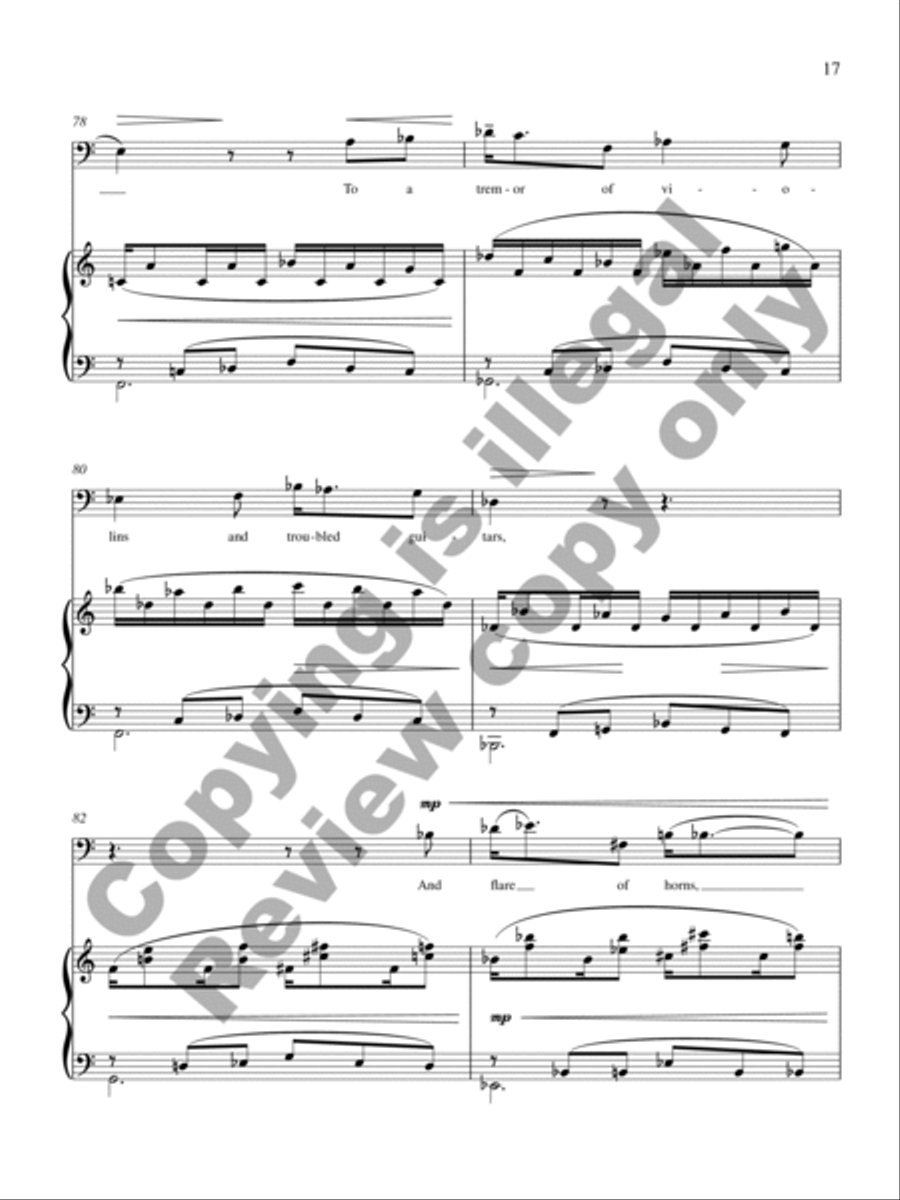 Nocturne of Remembered Spring Baritone Voice scores gallery preview page 12