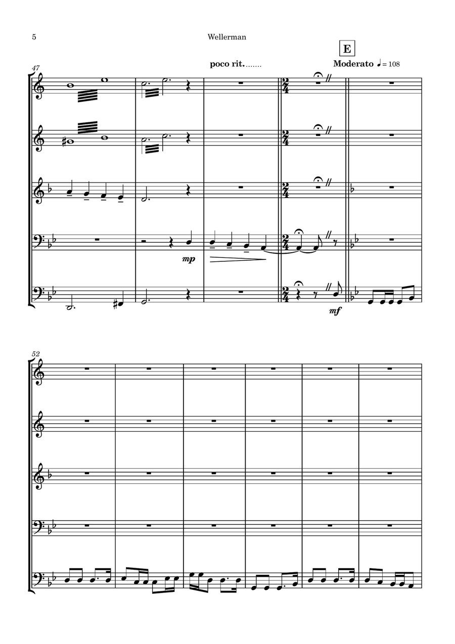 Sea Songs Brass Ensemble scores gallery preview page 6