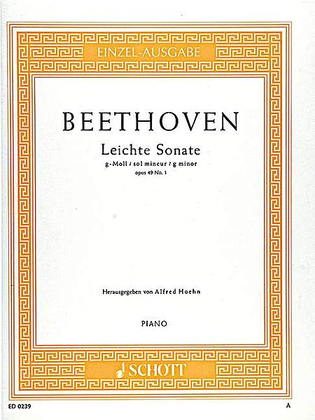 Book cover for Sonata in G Minor, Op. 49, No. 1 "Sonatine"