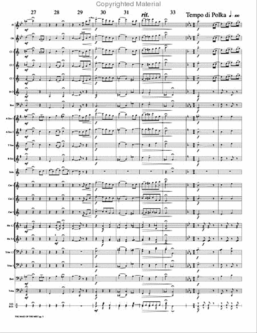 The Maid of the Mist Concert Band scores gallery preview page 8