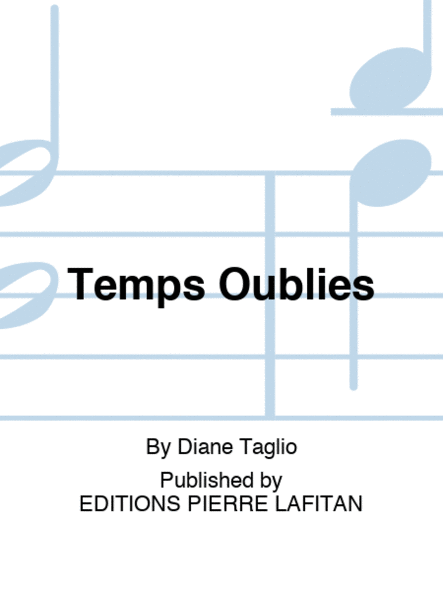 Temps Oubliés Piano Accompaniment scores gallery preview page 1