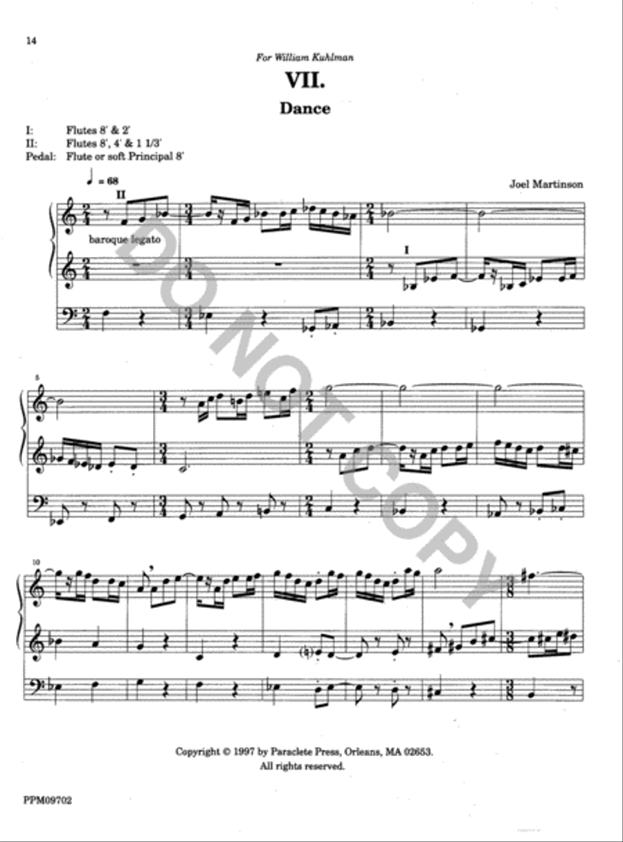 Twelve Organ Trios Organ scores gallery preview page 14
