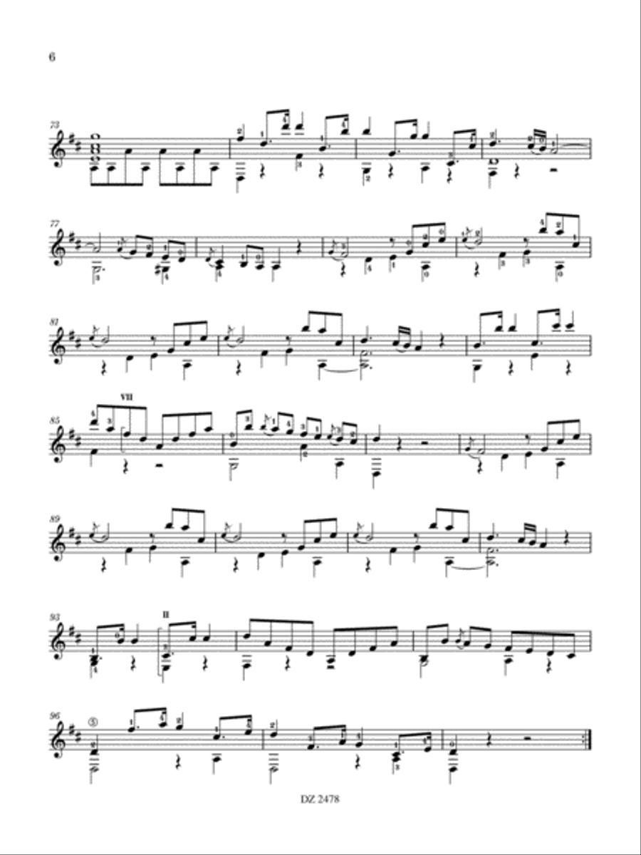 3 Sonatas (107, 108, 112) Classical Guitar scores gallery preview page 6
