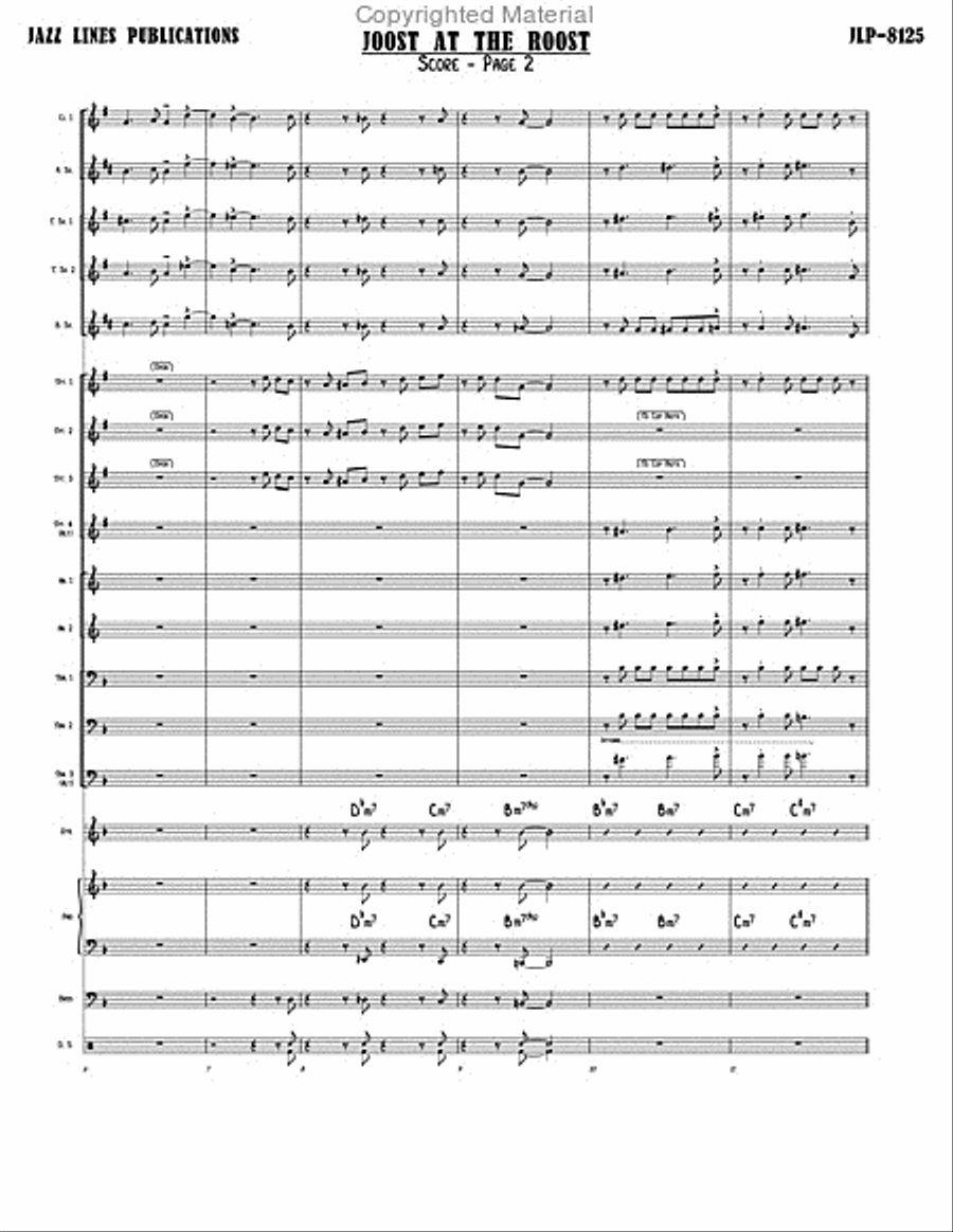 Joost At The Roost Big Band scores gallery preview page 5
