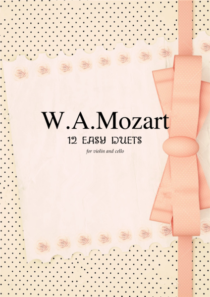 Mozart - Easy Duets transcription for violin and cello