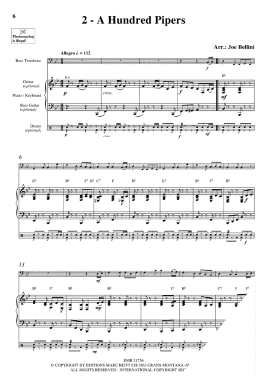20 Celtic Hits Bass Trombone scores gallery preview page 4