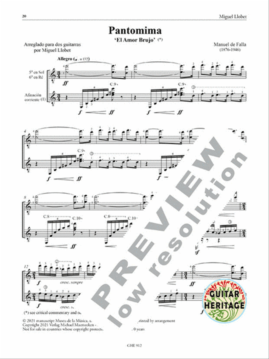 Works for Guitar Duo Vol. 12 Classical Guitar scores gallery preview page 4