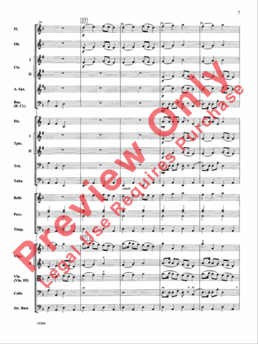 Symphony No. 1, 3rd Movement Full Orchestra scores gallery preview page 8